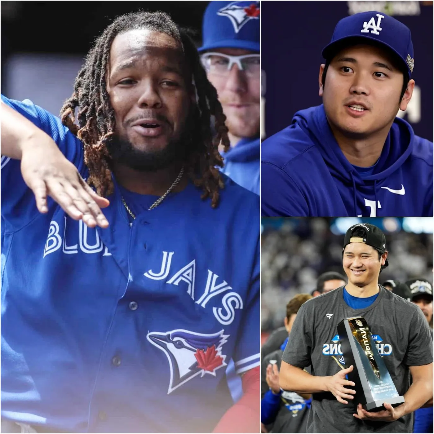 Cover Image for âLATEST NEWSâ: Vladimir Guerrero Jr. angered Los Angeles Dodgers fans after making arrogant and provocative remarks before the game. Just five minutes later, Shohei Ohtani immediately fired back, leaving Vlad Jr. and the entire Toronto Blue Jays team speechless.