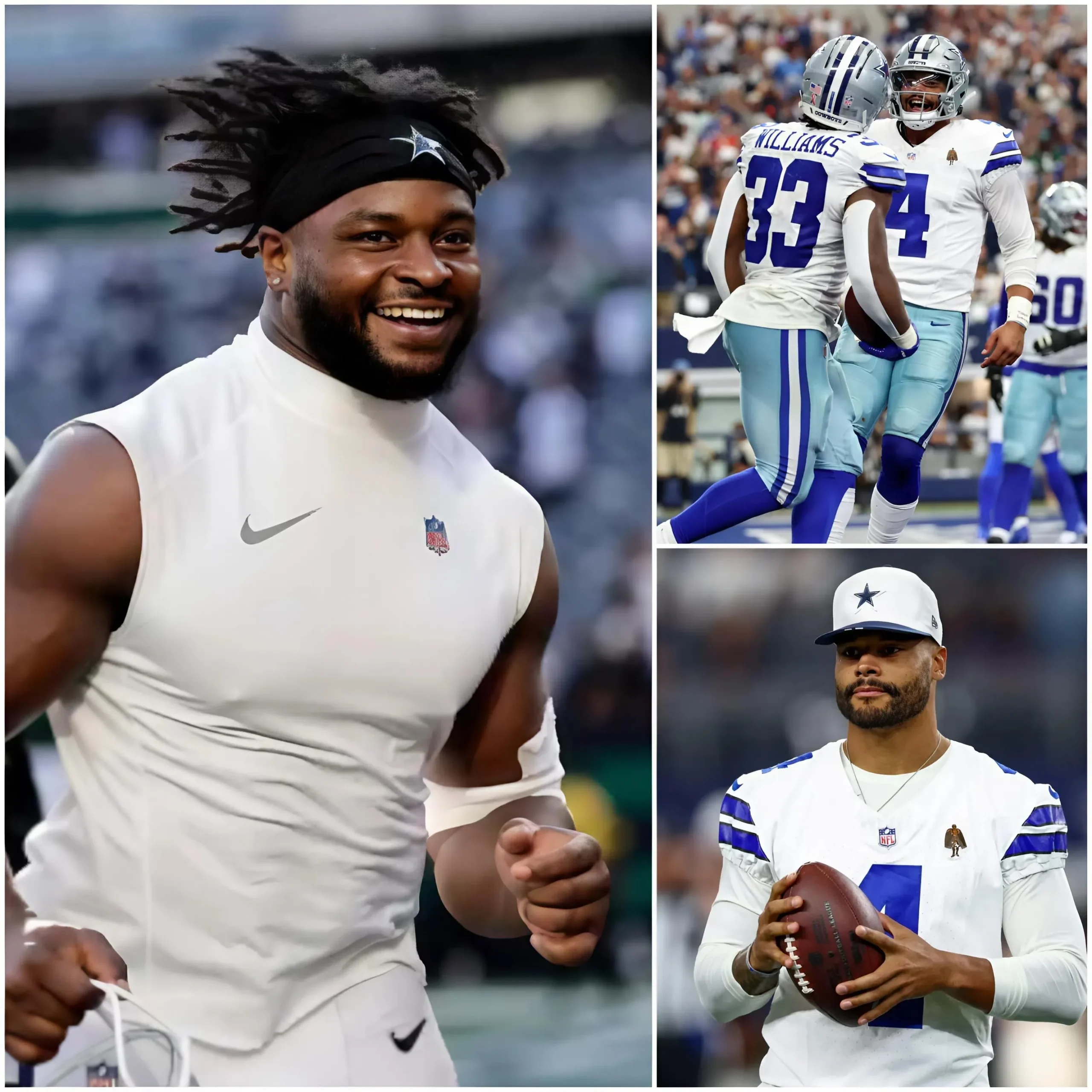 Cover Image for BREAKING NEWS: Cowboysâ Javonte Williams proving to be the missing piece in Dak Prescottâs MVP-level offense. With 592 yards and six touchdowns through seven games, his dominant ground game has transformed Dallas into a 31.7-points-per-game powerhouse.