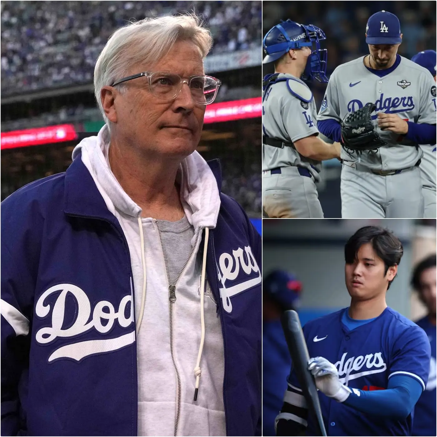 Cover Image for Following the crushing defeat to the Toronto Blue Jays, Los Angeles Dodgers Chairman Mark Walter has ordered the removal of six players from the Dodgersâ lineup for tomorrowâs game. His harsh statement, âThey donât deserve to wear this jerseyâŠ,â has sparked outrage among fans over the list of players specifically named. Details belowđđ