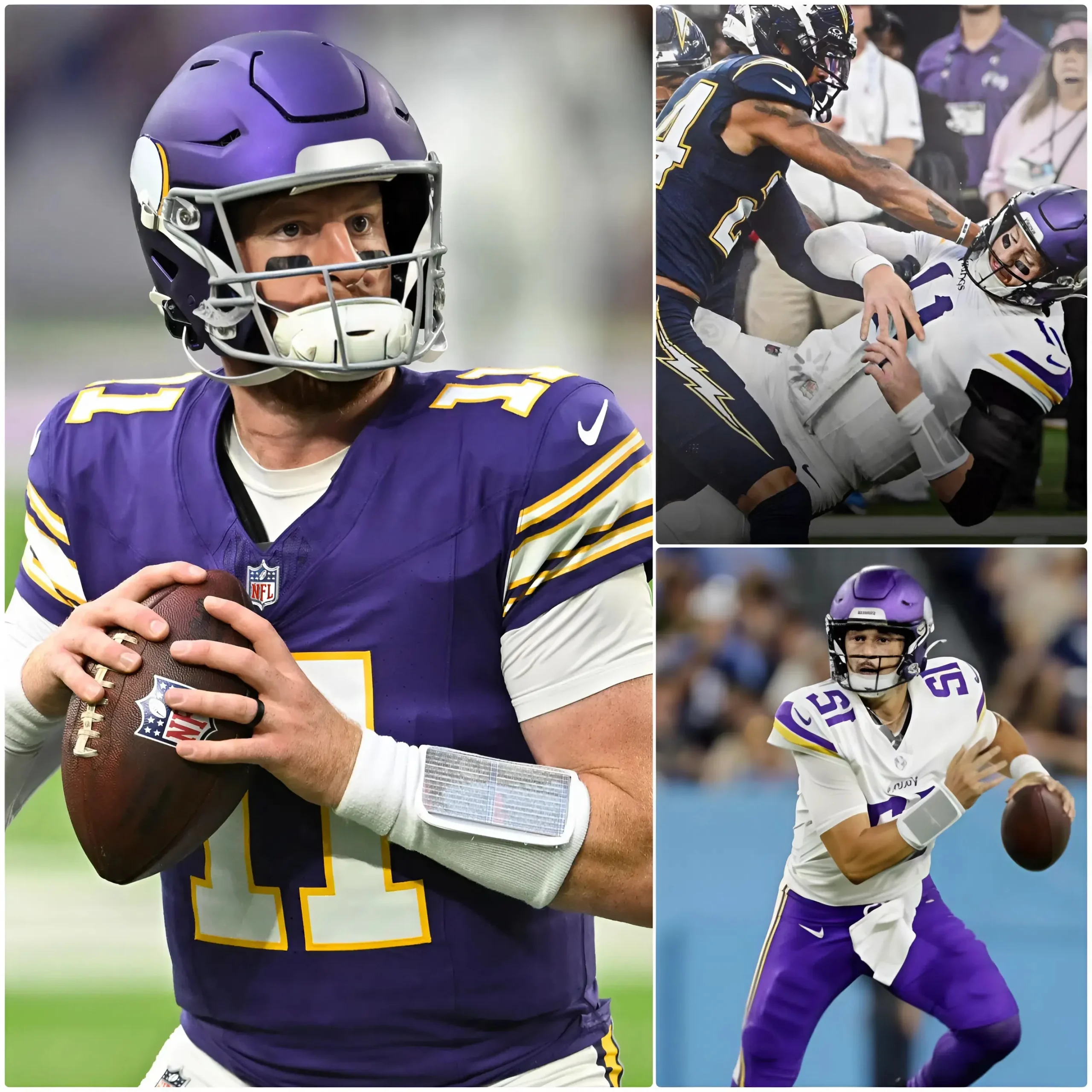 Cover Image for đš âNFL fans outraged: Wentz was reportedly injured last night, why is Brosmer still âpinnedâ on the bench? Shocking decision causes NFL fans to be in an uproar!