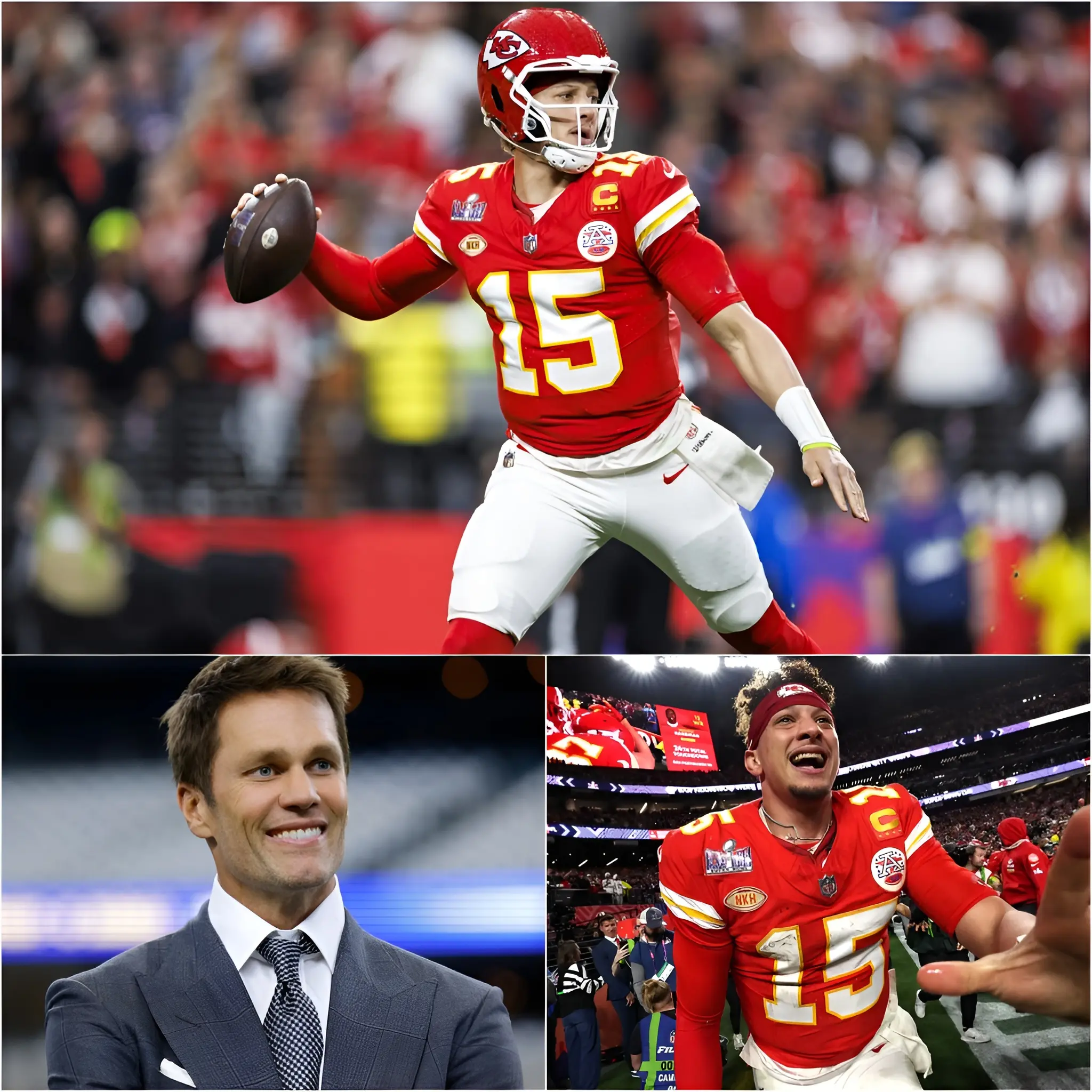 Cover Image for HISTORY OFFICIALLY REPEATS: Patrick Mahomes JUST REPRODUCED Tom Brady’s Legendary Moment in the KC Chiefs vs. Indianapolis Colts Win: 1:13 left, no timeouts, down by 3 points. Then the “impossible” happened: a 65-yard throw between three defenders, a game-changing run, and the final touchdown to Kelce. The stadium erupted. The announcer called it “the clearest sign yet that the GOAT throne is shaking.” Even Tom Brady, standing in the stands, clapped and smiled, because his own legacy had just been resurrected, through the man chasing him.