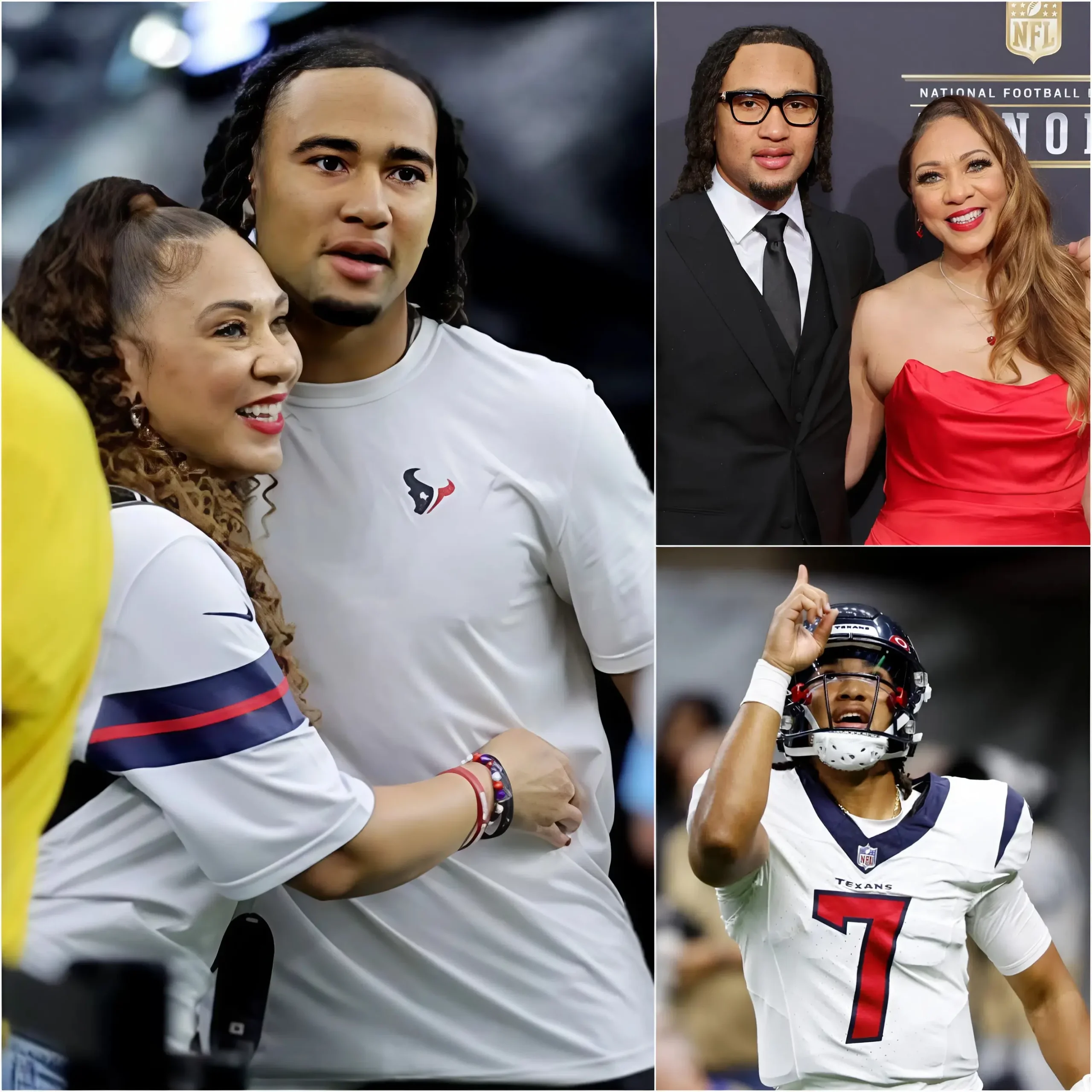 Cover Image for BREAKING NEWS: Kimberly Stroud “shocks” her son C.J. Stroud with a seven-figure gift – MVP tears fall in front of 53 Houston Texans teammates. Just 36 hours before the Indianapolis Colts game, Kim Stroud stunned the room into silence for 7 seconds, then erupted in applause and tears as she unexpectedly walked in wearing an oversized Texans hoodie with the number 7. “You said you wanted to bring the real trophy home for mom… You haven’t done it yet, so today I’m bringing this one instead.”