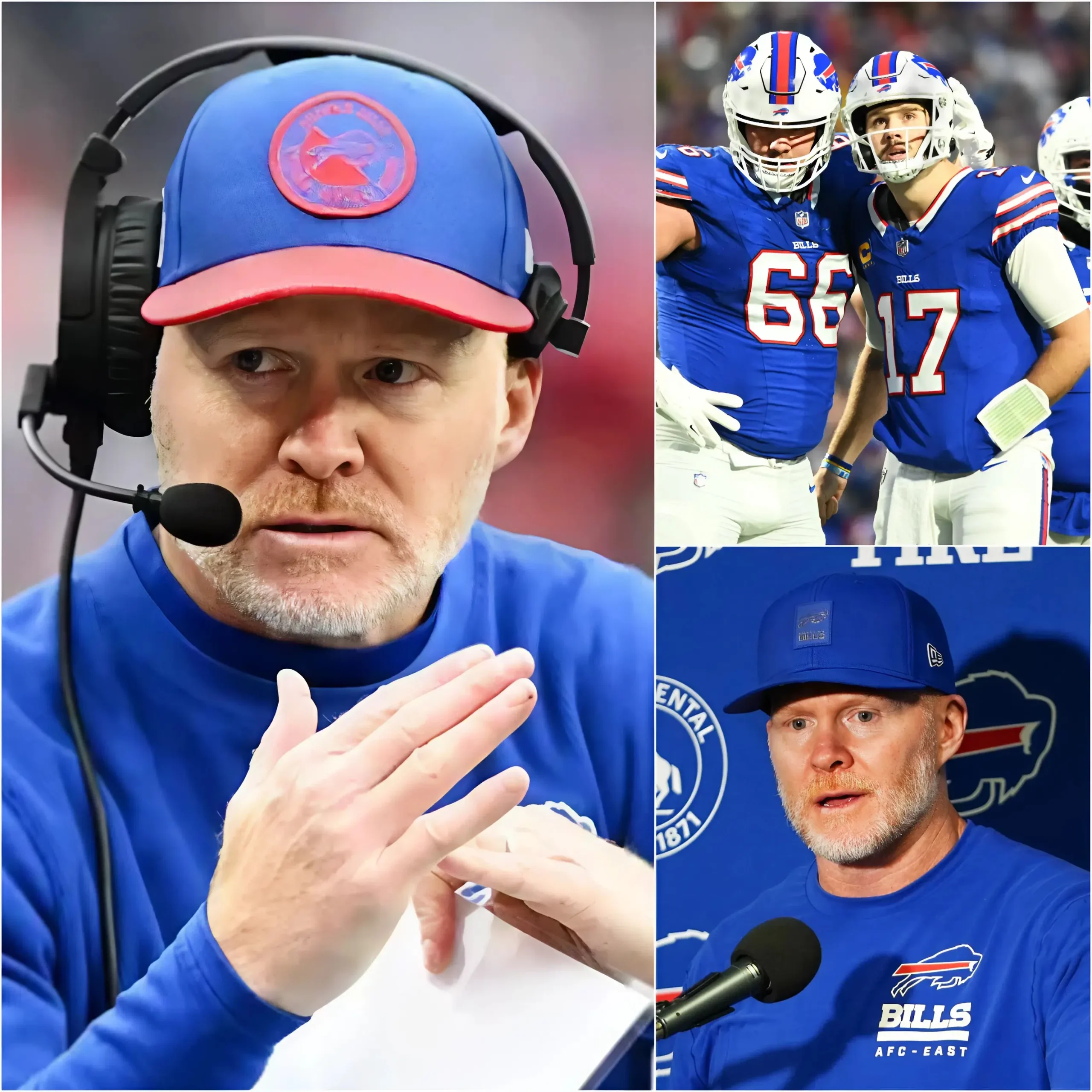 Cover Image for 💥NFL SHOCKER: Less than 24 hours before the epic showdown between the Buffalo Bills and Pittsburgh Steelers at Acrisure Stadium, Head Coach Sean McDermott unexpectedly “flipped the script” at a press conference this afternoon. He revealed a secret, high-stakes deal with three players on the team: If the Bills defeat the Pittsburgh “Steel Curtain,” these players will receive a record-breaking NFL personal bonus worth tens of millions of dollars — and at the peak, a sponsorship deal that could become the largest in NFL history, potentially boosting their career value to over 500 million USD. The immediate reactions from other team members left the world in shock…