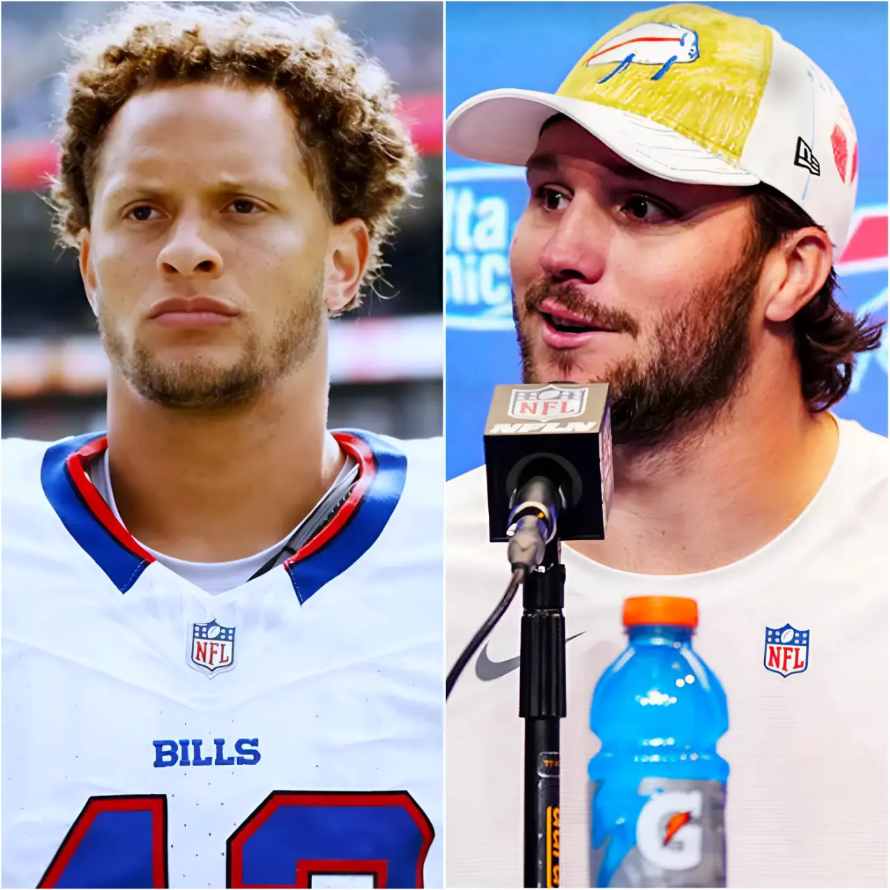 Cover Image for The shocking news is shaking the NFL! Just a few hours before the Buffalo Bills enter the “Steel City” in Pittsburgh to face the Pittsburgh Steelers, star Josh Allen unexpectedly “revealed” a crazy superstitious secret of his close teammate, linebacker Terrel Bernard. And according to Allen, this “strange” action is the “golden key” that helped the Bills turn the tide and achieve a stunning victory over the Steelers – even though Bernard is severely injured and unable to play. “No one will believe it!”