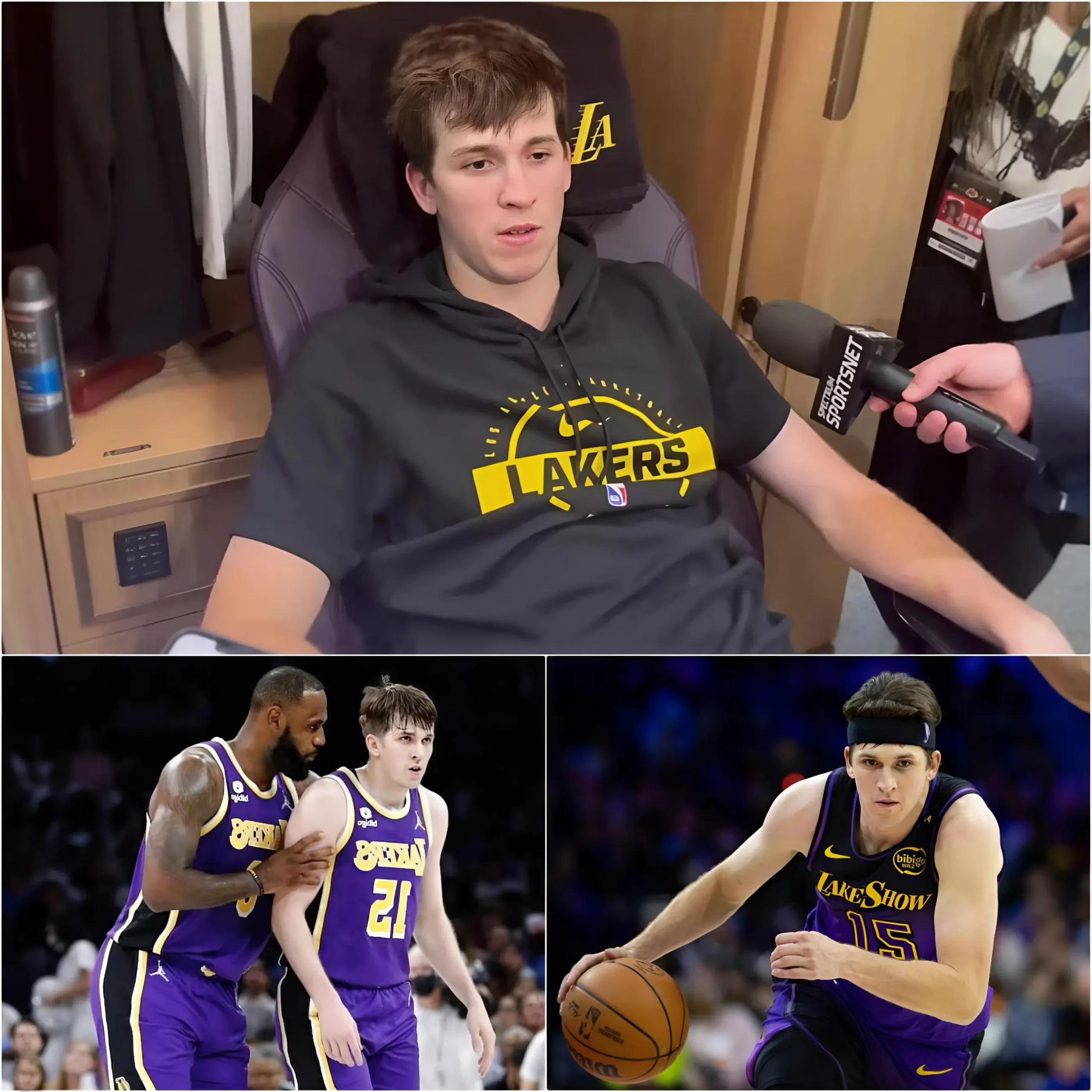 Cover Image for BREAKING NEWS: In an unexpected turn of events during a press conference, everyone compared Austin Reaves and LeBron James. Austin Reaves impressed fans immensely when he gave an extremely clever and respectful response about the legend, LeBron James. This left LeBron James very pleased.👇👇