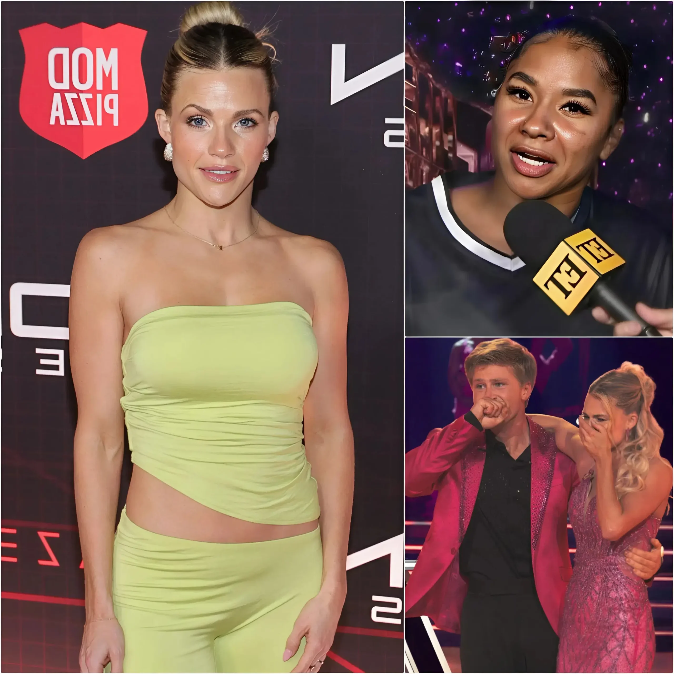 Cover Image for “I DON’T RESPECT HER BECAUSE SHE’S BLACK.” After the victory in DWTS 34, Witney Carson mocked the media, stating that she believed Jordan Chiles lacked ability but blamed the unfair judging panel and claimed she was being accused of buying votes – a short but extremely offensive remark aimed directly at Jordan Chiles. However, Jordan Chiles responded coldly with 11 shocking words, leaving fans of Robert Irwin & Witney Carson and the global media stunned, exposing Witney Carson’s statement and calling for severe punishment.